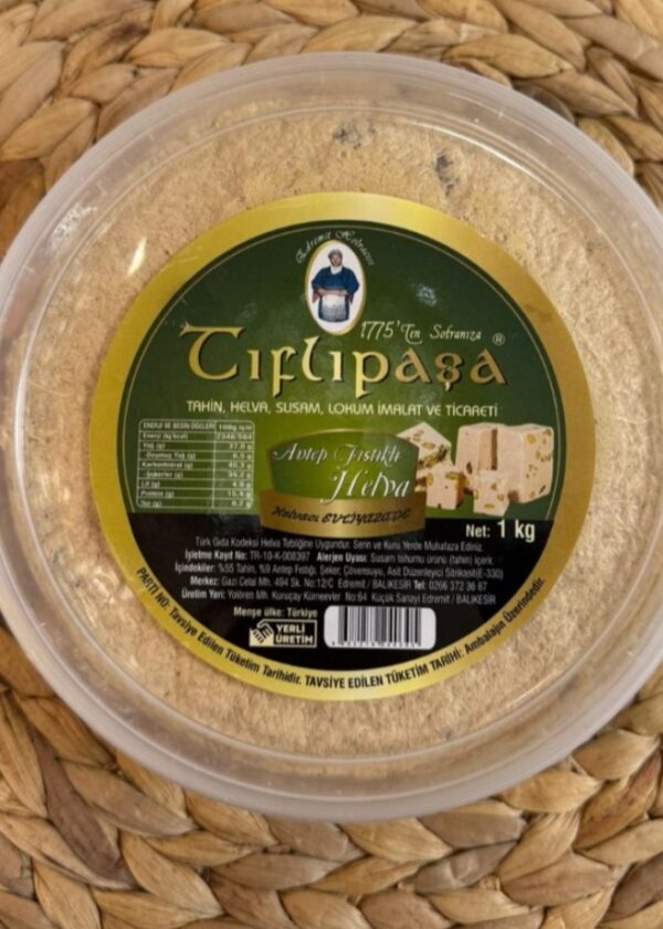 TIFLIPAŞA ANTEP FISTIKLI TAHİN HELVASI 1 KG